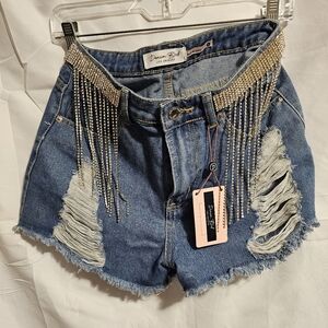 Denim Blvd ladys jean shorts size S